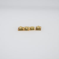 1.7-2.4 mm Natural Calibrated Yellow Sapphire Loose Gemstone Princess Cut