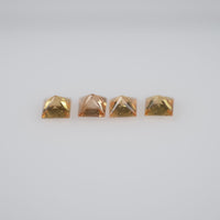 2.2-2.7 mm Natural Calibrated Yellow Sapphire Loose Gemstone Princess Cut