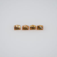 2.2-2.8 mm Natural Calibrated Yellow Sapphire Loose Gemstone Princess Cut