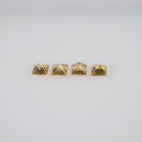 2.2-2.9 mm Natural Calibrated Yellow Sapphire Loose Gemstone Princess Cut