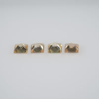 2.7-3.3 mm Natural Calibrated Orangish Yellow Sapphire Loose Gemstone Princess Cut