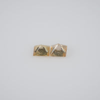 3.4-3.7 mm Natural Calibrated Yellow Sapphire Loose Gemstone Princess Cut