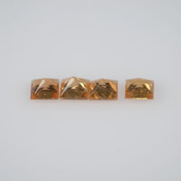 3.2-4.0 mm Natural Calibrated Yellow Sapphire Loose Gemstone Princess Cut