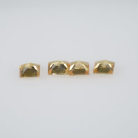 2.2-2.9 mm Natural Calibrated Yellow Sapphire Loose Gemstone Princess Cut