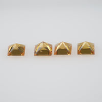 2.7-3.3 mm Natural Calibrated Yellow Sapphire Loose Gemstone Princess Cut