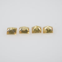 2.8-3.3 mm Natural Calibrated Yellow Sapphire Loose Gemstone Princess Cut