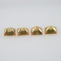 2.8-3.3 mm Natural Calibrated Yellow Sapphire Loose Gemstone Princess Cut