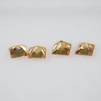 2.8-3.2 mm Natural Calibrated Yellow Sapphire Loose Gemstone Princess Cut