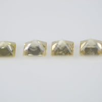 3.4-3.8 mm Natural Calibrated Yellow Sapphire Loose Gemstone Princess Cut