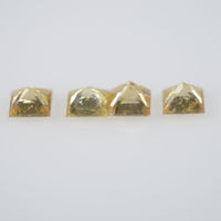 3.2-4.1 mm Natural Calibrated Yellow Sapphire Loose Gemstone Princess Cut
