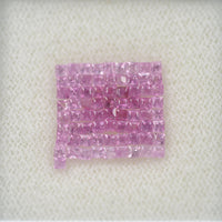 LOTS: 1.3-1.9 mm Natural Pink Sapphire Loose Gemstone Square Princess Cut