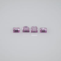 1.8-3.3 mm Natural Callibrated Pink Sapphire Loose Gemstone Square Cut