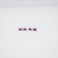 1.1-2.0 mm Natural Callibrated Pink Sapphire Loose Gemstone Princess Square Cut