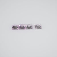 1.6-3.6 mm Natural Callibrated Pink Sapphire Loose Gemstone Princess Square Cut