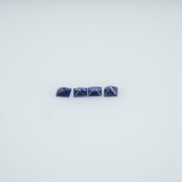 1.3-1.9 MM Natural Princess Cut Blue Sapphire Loose Gemstone