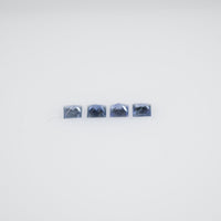 1.6-2.3 MM Natural Princess Cut Blue Sapphire Loose Gemstone