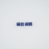 1.4-1.8 MM Natural Princess Cut Blue Sapphire Loose Gemstone
