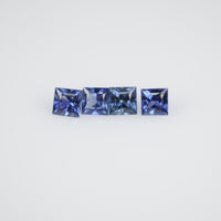 2.7-3.3 MM Natural Princess Cut Blue Sapphire Loose Gemstone