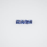 1.9-2.3 MM Natural Princess Cut Blue Sapphire Loose Gemstone