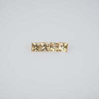 1.7-2.3 mm Natural Calibrated Yellow Sapphire Loose Gemstone Princess Cut