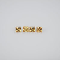 1.9-2.3 mm Natural Calibrated Yellow Sapphire Loose Gemstone Princess Cut