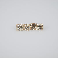1.2-2.8 mm Natural Calibrated Orangish Yellow Sapphire Loose Gemstone Princess Cut