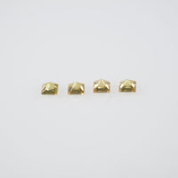 1.4-1.9 mm Natural Calibrated Yellow Sapphire Loose Gemstone Princess Cut
