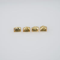 1.6-2.3 mm Natural Calibrated Yellow Sapphire Loose Gemstone Princess Cut