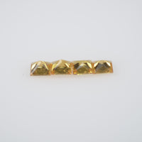 2.2-2.8 mm Natural Calibrated Yellow Sapphire Loose Gemstone Princess Cut