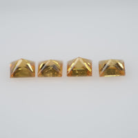 2.7-3.3 mm Natural Calibrated Yellow Sapphire Loose Gemstone Princess Cut