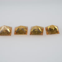 3.2-3.7 mm Natural Calibrated Yellow Sapphire Loose Gemstone Princess Cut
