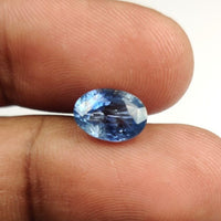 2.92 cts Unheated Natural Blue Sapphire Loose Gemstone Oval Cut Certified