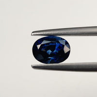 2.04 cts Unheated Natural Blue Sapphire Loose Gemstone Oval Cut Certified