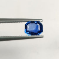 1.25 cts Natural Blue Sapphire Loose Gemstone Emerald Cut