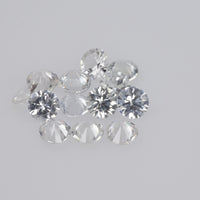 5 mm Natural Calibrated White Sapphire Loose Gemstone Round Diamond Cut VS quality