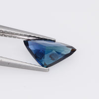 1.26 cts Natural Teal Blue Sapphire Loose Gemstone Trillion Cut