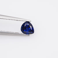 0.37-0.38 cts Natural Blue Sapphire Loose Gemstone Trillion and Pear Cut