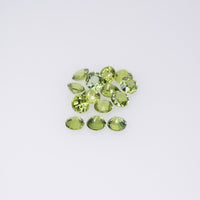 2.7-5.0 mm Natural Teal Green Sapphire Loose Gemstone Round Cut