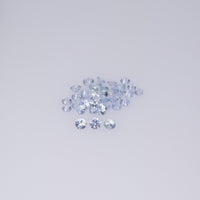 1.4-2.0 mm Natural Bluish White Sapphire Loose Vs Quality Gemstone Round Diamond Cut