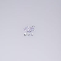 2.5-3.5 mm Natural Purplish White Sapphire Loose Vs Quality Gemstone Round Diamond Cut