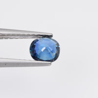 0.50 cts Natural Teal Blue Sapphire Loose Gemstone Cushion Cut