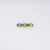 2.9-4.8 mm Natural Teal Green Sapphire Loose Gemstone Round Cut