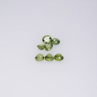 2.7-4.8 mm Natural Teal Green Sapphire Loose Gemstone Round Cut