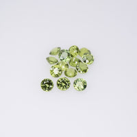 2.7-5.0 mm Natural Teal Green Sapphire Loose Gemstone Round Cut