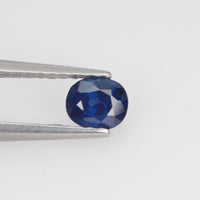 0.44-0.62 Cts Natural Blue Sapphire Loose Gemstone Oval Cut