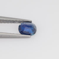 0.44-0.62 Cts Natural Blue Sapphire Loose Gemstone Oval Cut