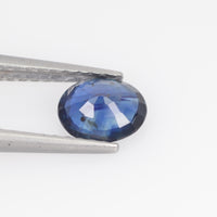 0.63-0.67 Cts Natural Blue Sapphire Loose Gemstone Oval Cut