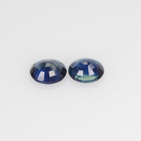 1.61 Cts Natural Pair Teal Blue Sapphire Loose Gemstone Oval Cut