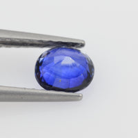 0.62 cts Natural Blue White Bi-Color Sapphire Loose Gemstone Oval Cut