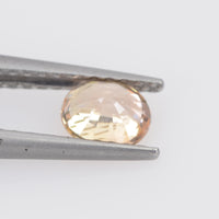 0.53 cts Natural Pinkish Orange Sapphire Loose Gemstone Oval Cut